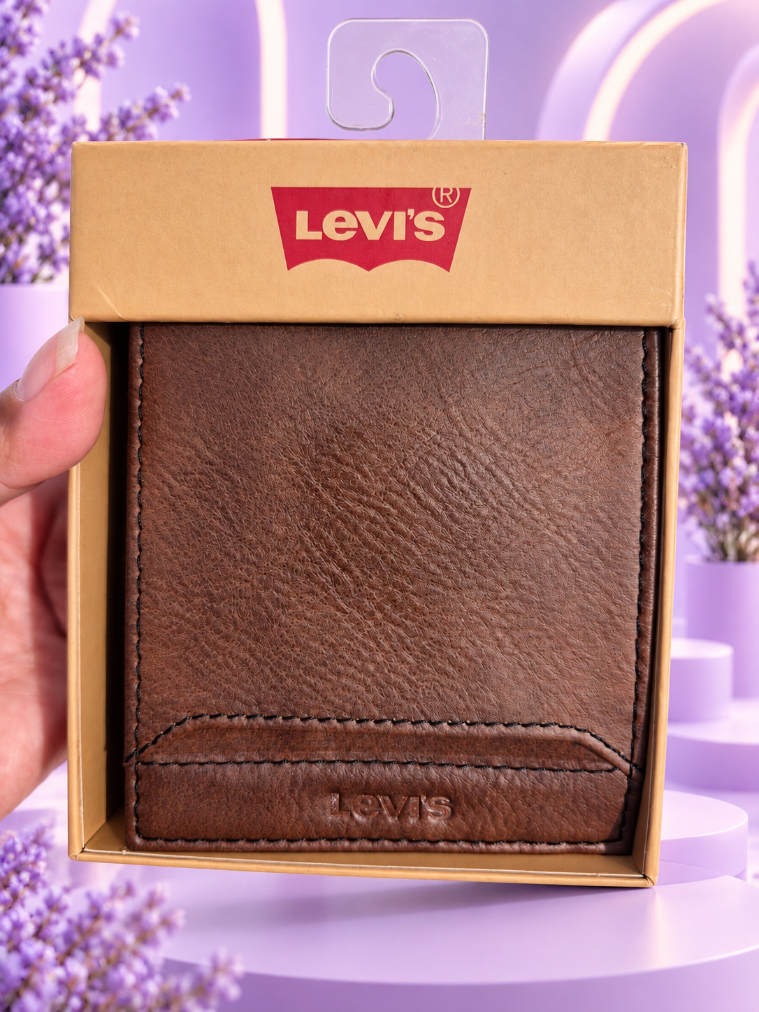 Billetera caramelo lisa