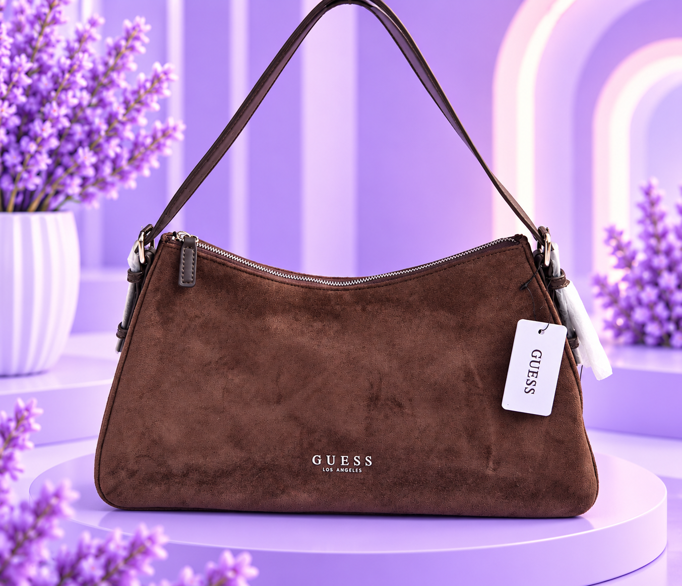 Bolso mediano gamusa chocolate